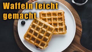 Vegane Waffeln  schnell und einfach [upl. by Albertine]