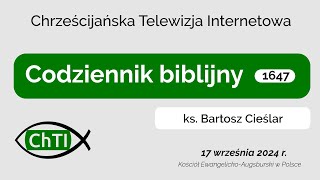 Codziennik biblijny Słowo na dzień 17 września 2024 r [upl. by Adnyc]