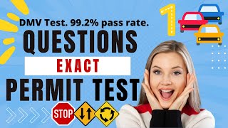 NEW 2022 Permit Exam for Drivers License PART 1Test Questions Actual DMVPASS 100 [upl. by Dahsraf577]