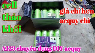 Độ chế acquy pin Lithium cho xe máy môtô ôtô thì chọn cell A123 26650 siêu xả khủng [upl. by Lenad216]