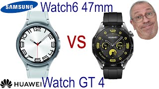 Samsung Watch6 47mm vs Huawei Watch GT 4 Кто кого в юзабилити smartwatchreviews [upl. by Eedolem]