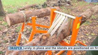 How to use the Draper 150kg and 300kg Log Stands  32273 32274 [upl. by Falkner]