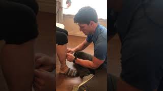 Ankle Taping for Lateral Malleolus [upl. by Kitrak]