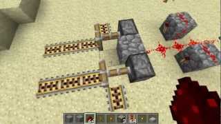 Minecraft Como Crear Rieles Propulsores Infinitos [upl. by Sirronal]