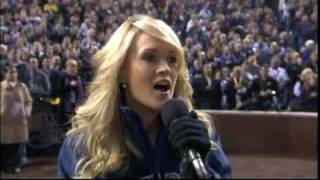 Carrie Underwood  National Anthem Game 3 World Series 2007 [upl. by Lj]