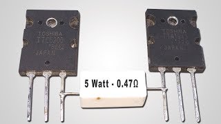 How To Make Mini Powerful Amplifier  DC 20v  2sc52002sa1943 [upl. by Anirroc]