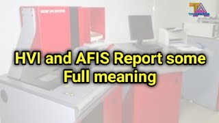 AFIS and HVI report some full meaning afis and hvi report video spinning mill quality control video [upl. by Weihs371]