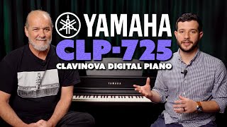 Yamaha CLP725 Clavinova Digital Piano  Overview and DEMO [upl. by Anrol]