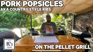 Country style ribs on a pellet grill [upl. by Pike43]