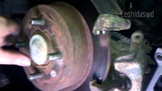 Bad wheel bearing noise Warped rotor sound [upl. by Selhorst]