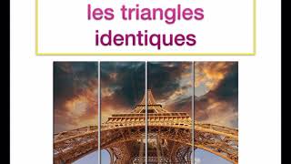 LA GÉOMÉTRIE 14 cours  les triangles identiques  égaux  isométriques [upl. by Porty]