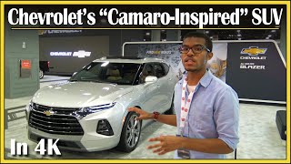 2019  2021 Chevy Blazer First Look DETAILED  Quick New SUV Review at the 2018 MIAS  In 4K UHD [upl. by Ahsema]