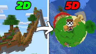 Jai refais Minecraft en 1D 2D 3D jusquà la 5D [upl. by Marcelline]