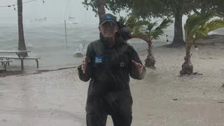 Sarasota Experiencing Strong Winds and Rain as Helene Moves Inland [upl. by Sakovich]