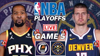 Phoenix Suns vs Denver Nuggets Game 5  NBA Playoffs Live Scoreboard 2023  Jimby Sports [upl. by Aikym]