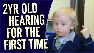 Amazing Reaction Video  2 year old hears for the first time Cochlear Implant activation [upl. by Eleazar]