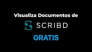 Como Descargar Documentos de SCRIBD gratis [upl. by Lorenza]