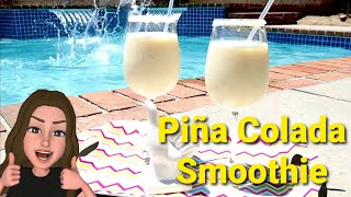 How to Make a Piña Colada🍹  Non Alcoholic Smoothie [upl. by Landes321]