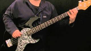 How To Play Bass To Staying Alive  The Bee Gees [upl. by Ecydnak]