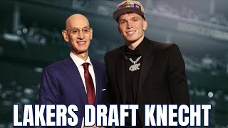 LAKERS DRAFT DALTON KNECHT [upl. by Bremser]