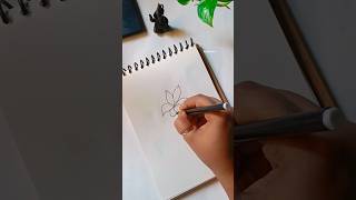 Flower outline for beginners art drawing painting flowerdrawingeasy flowers meghbalika shorts [upl. by Sudderth]