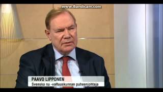 Paavo Lipponen sekoilee pakkoruotsista [upl. by Goldfinch]