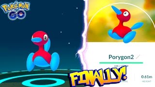 EVOLVING TO PORYGON2 IN POKEMON GO IT FINALLY HAPPENED New Generation 2 Evolution [upl. by Diskin]