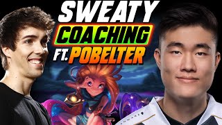 SWEATY Zoe COACHING with POBELTER  League of Legends  Grubby [upl. by Lathrop]