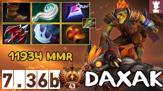 Offlane Batrider  11934 MMR  Daxak  736b  Immortal Dota 2 Pro Plays [upl. by Beera]