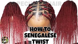 How To Senegalese Twist  Rope Twist Tutorial  Peculiar Hair [upl. by Concettina]