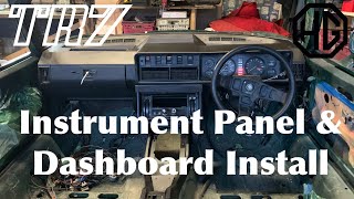 Triumph TR7 Restoration Instrument Panel and Dashboard install HD 1080p [upl. by Onirotciv]