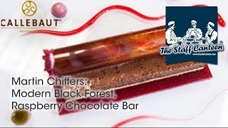 Modern Black Forest Raspberry Chocolate Bar  Recipe and plating tips from Chef Martin Chiffers [upl. by Lennad]