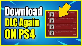 How to Redownload Call of Duty DLC amp Save Space on PS4 P5 Black Ops Modern Warfare Warzone [upl. by Xet]