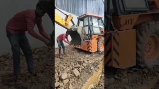 JCB and hydra fight at kia motor Amravati Maharashtra kia jcb civilengineering construction [upl. by Caves]