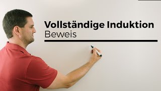 Beweis durch vollständige Induktion Prinzip der vollst Induk mit Beispiel  Mathe by Daniel Jung [upl. by Penney37]