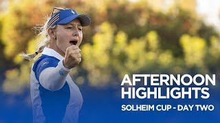 Afternoon Highlights  Day Two  2023 Solheim Cup [upl. by Ornstead168]