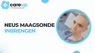 Neus maagsonde inbrengen  CareUp Virtual Learning Lab [upl. by Yrro]