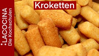 Kroketten selber machen  Kartoffelkroketten Rezept mit fetakäse [upl. by Adnolohs789]