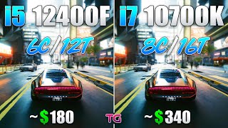 Core i5 12400F vs Core i7 10700K  Test in 8 Games [upl. by Cherri]