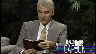 Steve Martin Reads Funny Memories from His Diary on Johnny Carsons Tonight Show — 1989 [upl. by Enamart275]