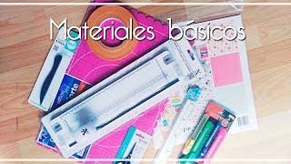 MATERIALES PARA EMPEZAR EN EL SCRAPBOOKING [upl. by Nabatse]