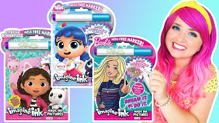 Coloring Gabbys Dollhouse Barbie amp True Magic Ink Coloring amp Activity Game Books  Imagine Ink [upl. by Barn74]