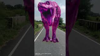 T Rex chase dinosaur dinosaurs shortsvideo youtubeshorts dinosaur reels youtube jurassicworld [upl. by Hsetim241]