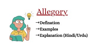 Define AllegoryAllegory figure of speech in literature with examplesHindiUrdu [upl. by Alli]