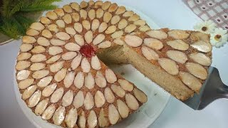 how to make almond cake l easy almond cake at home l yummy homemade cake l bakery style cake [upl. by Yert]