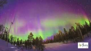 Auroras Boreales en Finlandia  Viajes Tuareg Finlandia [upl. by Deth]