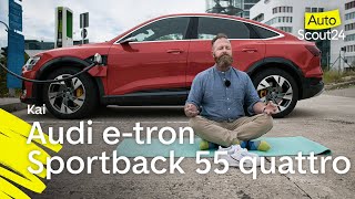 Audi etron Sportback 55 quattro Das vollelektrische Schwergewicht im Langstreckentest [upl. by Obeng]