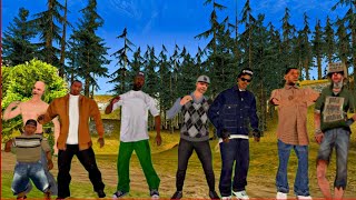 CJ y sus amigos visitan un bosque extraño  GTA San Andreas Loquendo [upl. by Wolfe]