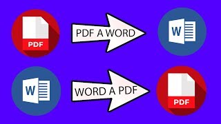 Convertir PDF a WORD Sin PROGRAMAS y Como Pasar de WORD a PDF 🔝 Cambiar Formato Gratis  2024 [upl. by Odette815]