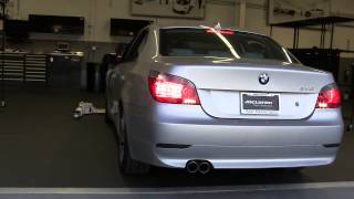 BMW E60 545i muffler delete [upl. by Etan89]